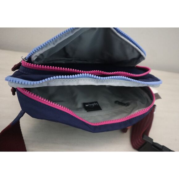 Kipling KIA2H4-4IJ Women's Navy Blue/Maroon Tarry Waist Belt Bag - Picture 3 of 12